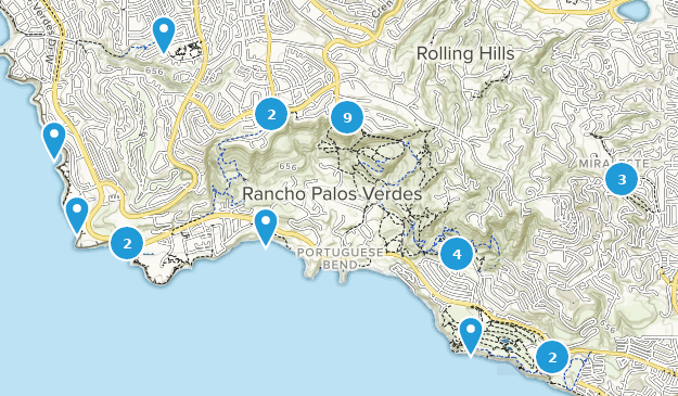 Rancho Palos Verdes, California Map