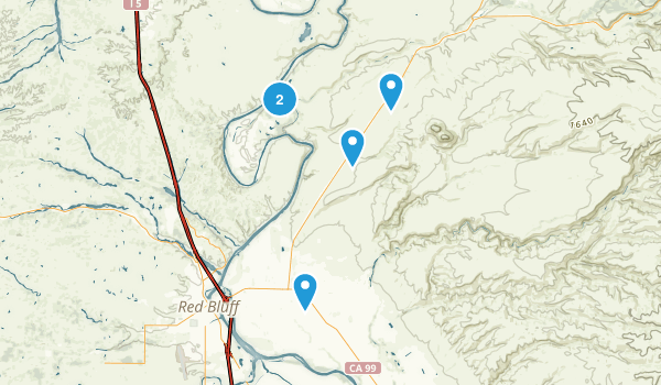Red Bluff, California Map