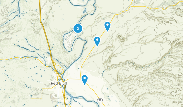 Red Bluff, California Map