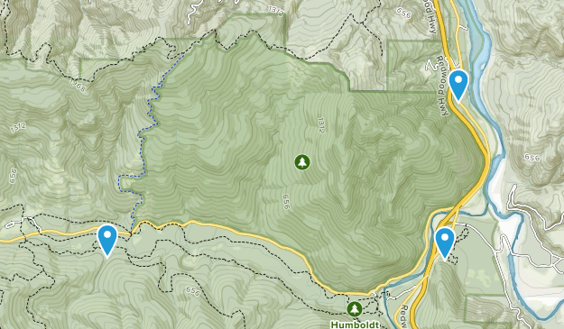 Redcrest, California Map