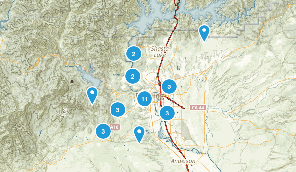 Redding, California Map
