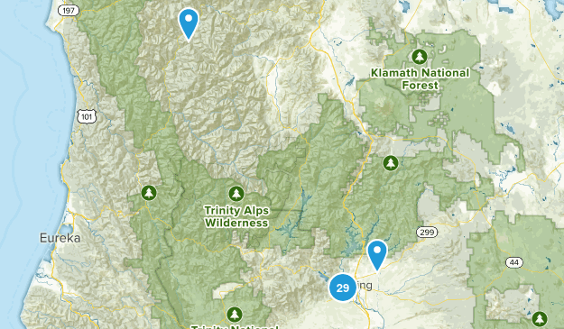 Redding, California Map