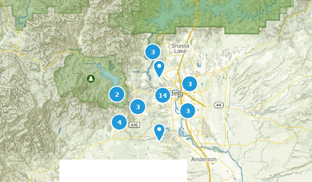 Redding, Californie Map