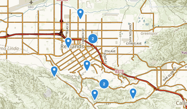 Redlands, California Map