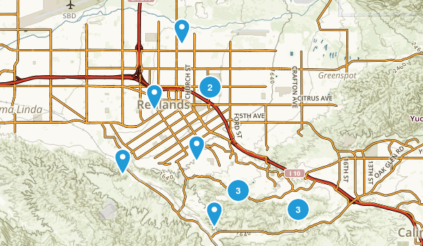 Redlands, California Map