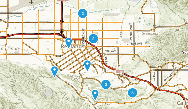 Redlands, California Map