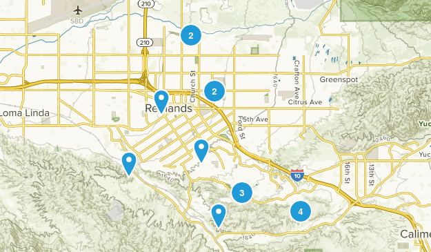 Redlands, California Map