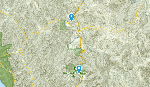 Redway, California Map
