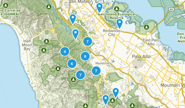 Redwood City, California Map