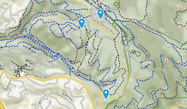 Redwood Heights, California Map