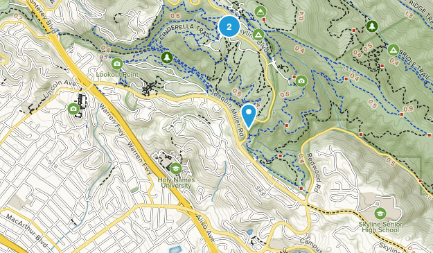 Redwood Heights, California Map