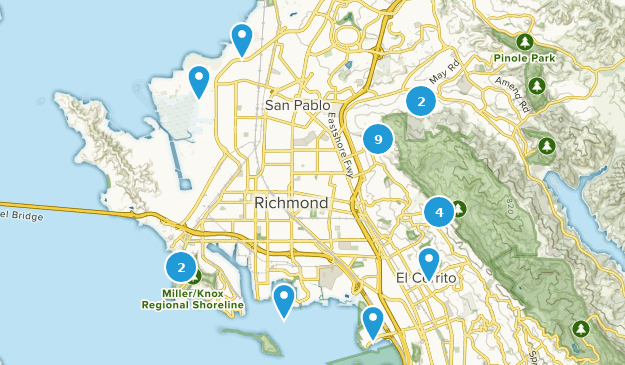 Richmond, Californie Map
