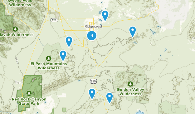 Ridgecrest, Californie Map