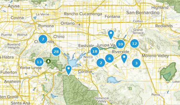 Riverside, California Map