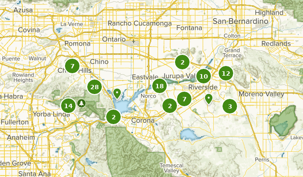 Riverside, California Map