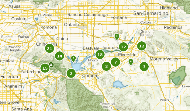 Riverside, California Map