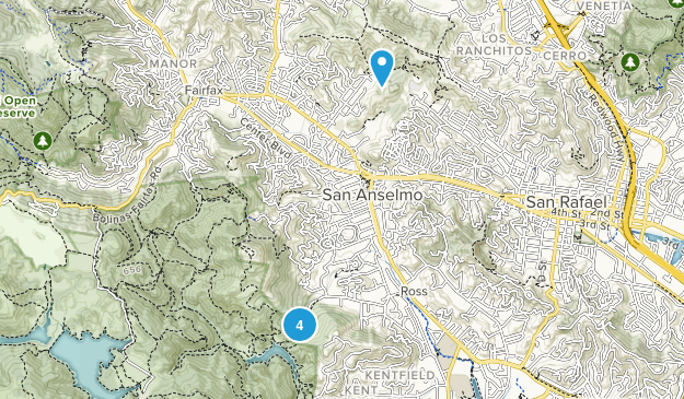 San Anselmo, California Map