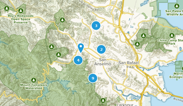 San Anselmo, California Map