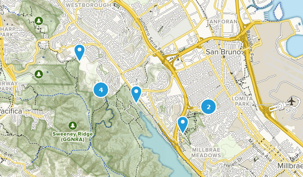 San Bruno, California Map
