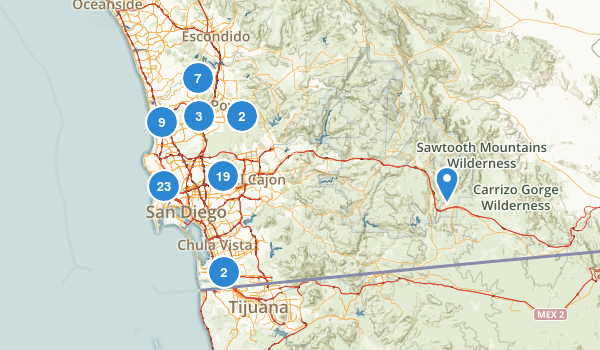 San Diego, California Map