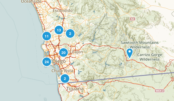 San Diego, California Map