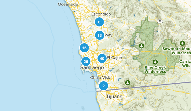 San Diego, California Map