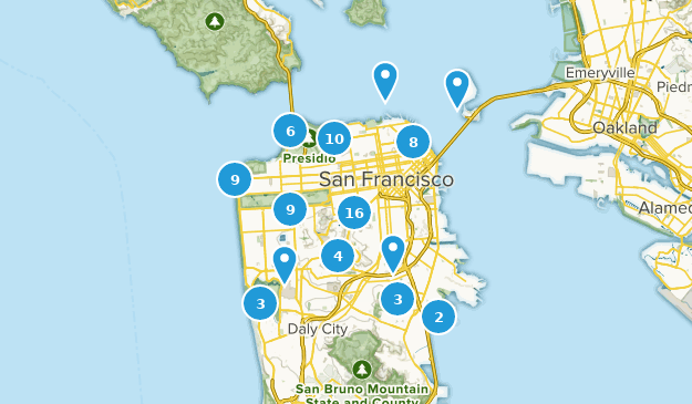 San Francisco, California Map