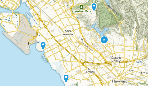 San Leandro, California Map