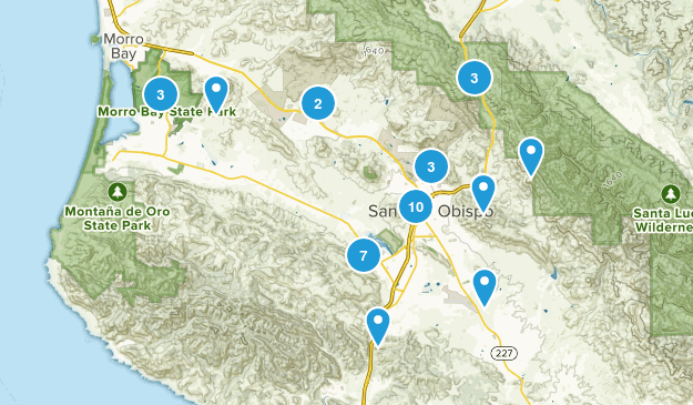 San Luis Obispo, California Map