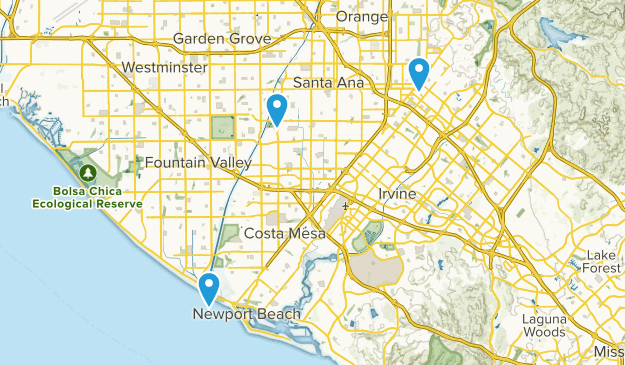 Santa Ana, California Map