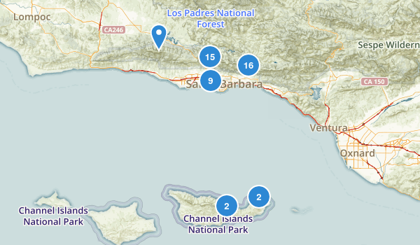 Santa Barbara, California Map