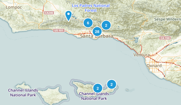 Santa Barbara, California Map