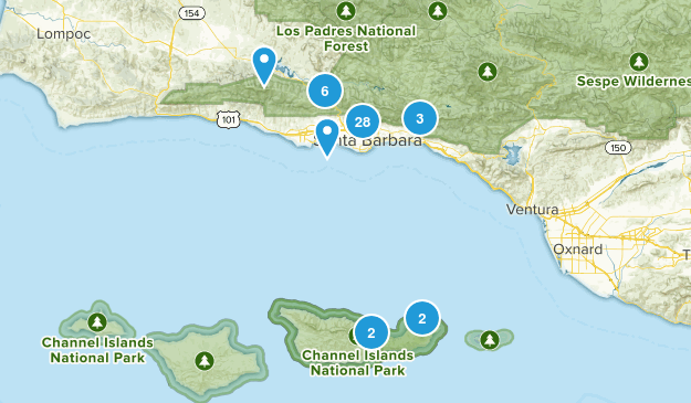 Santa Barbara, California Map