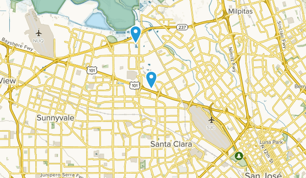 Santa Clara, California Map