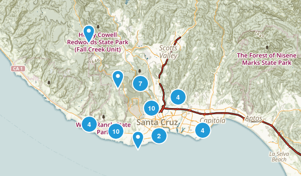 Santa Cruz, California Map