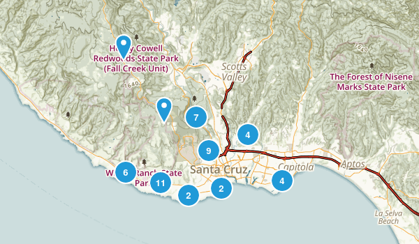 Santa Cruz, California Map