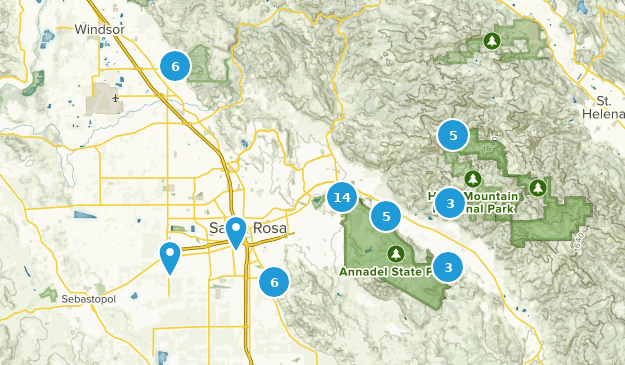 Santa Rosa, California Map