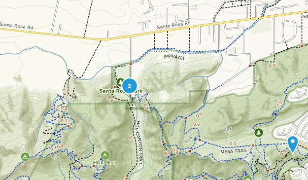 Santa Rosa Valley, California Map