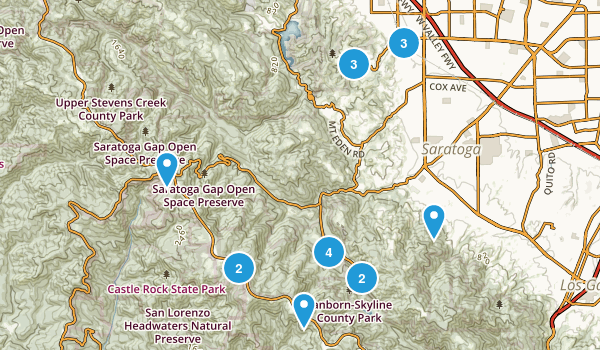 Saratoga, California Map