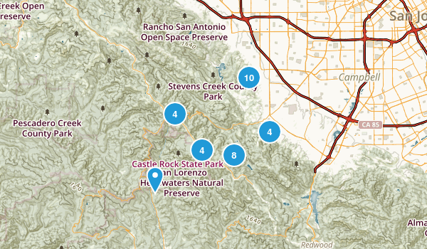 Saratoga, California Map