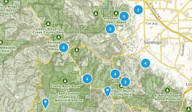 Saratoga, California Map