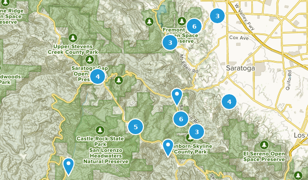 Saratoga, California Map