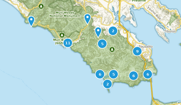 Sausalito, California Map