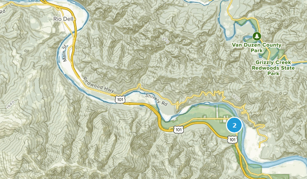 Scotia, California Map