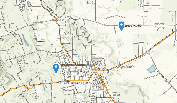 Sebastopol, California Map