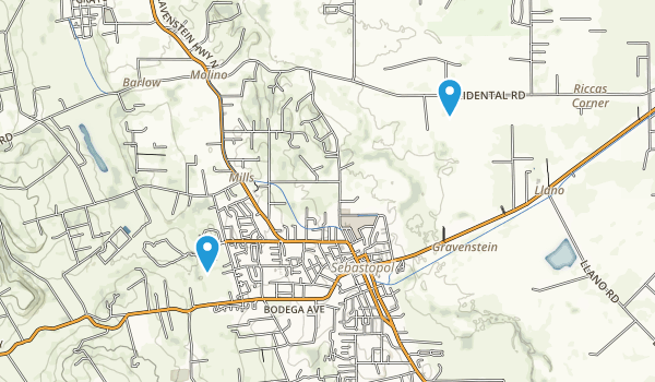 Sebastopol, California Map