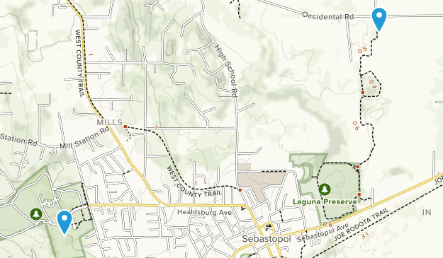Sebastopol, California Map