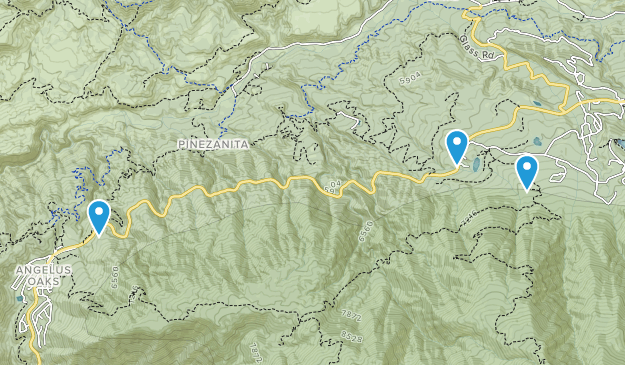 Seven Oaks, California Map
