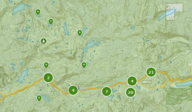 Soda Springs, California Map