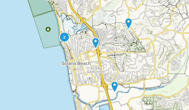 Solana Beach, California Map